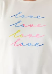 Plus 3/4 Sleeve Graphic Shirt