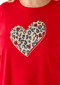 Plus 3/4 Sleeve Graphic Shirt