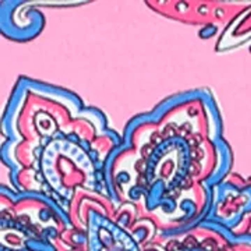 Plus Three-Quarter Sleeve Split Neck Printed T-Shirt