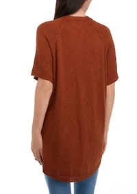 Women's Short Sleeve Solid Cardigan