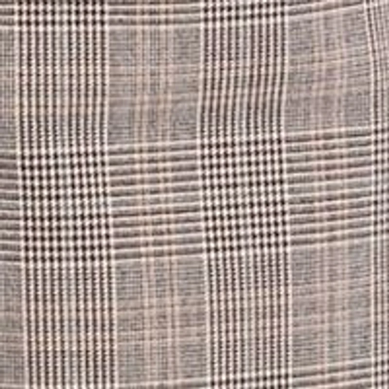 Women's High Rise Extended Tab Plaid Trouser Pants
