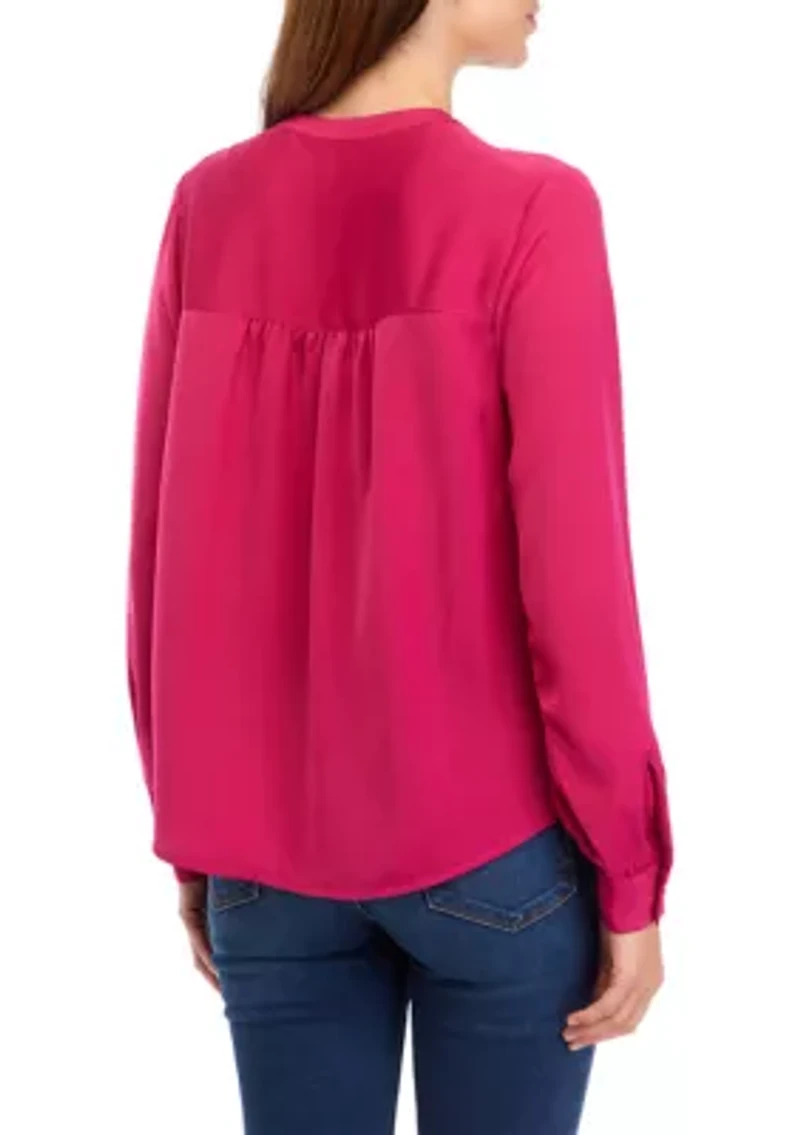 Long Sleeve Satin Shirt