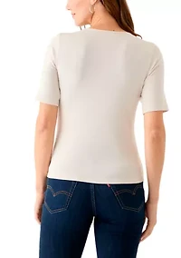 Women's Ribbed Knit Top