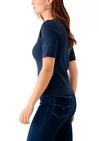 Women's Ribbed Knit Top