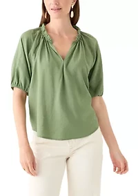 Women's Short Sleeve Airflow Popover Top