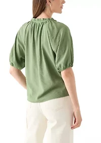 Women's Short Sleeve Airflow Popover Top