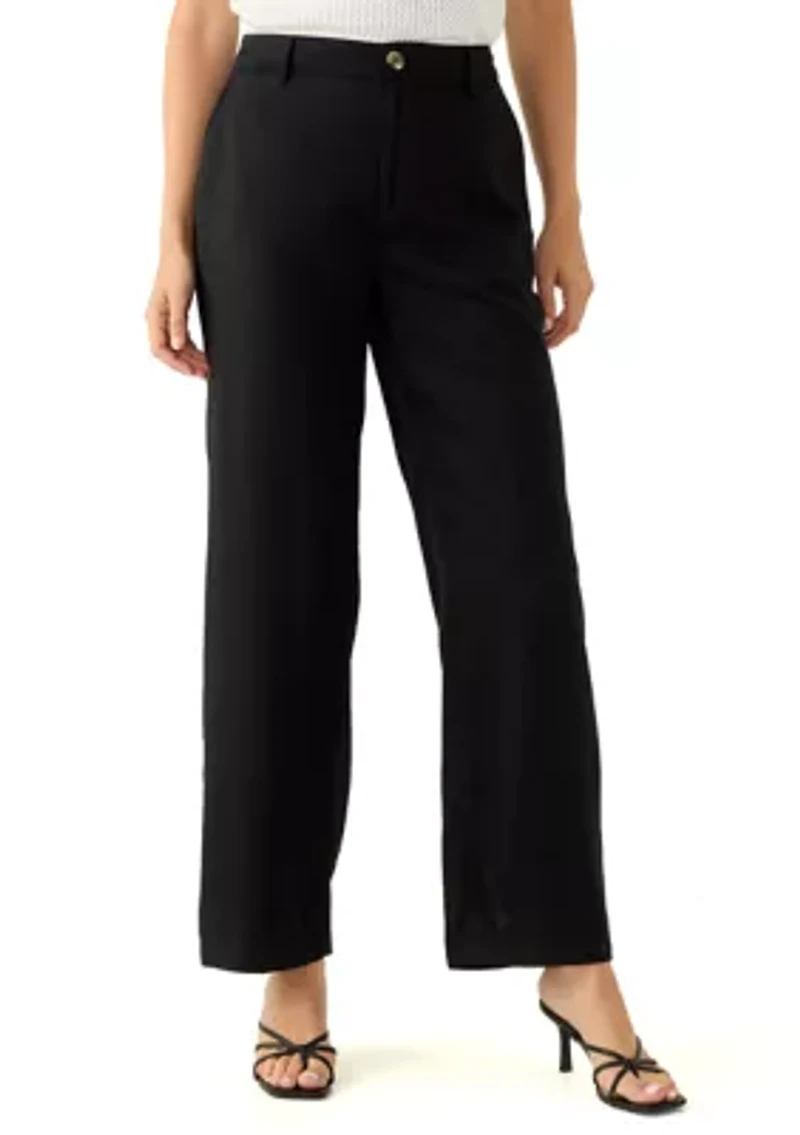 Women's Button Front Trouser Pants