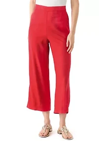Women's Pull On Linen Crop Pants