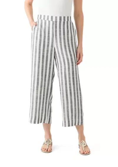 Women's Pull On Linen Crop Pants