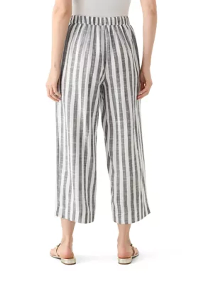 Women's Pull On Linen Crop Pants