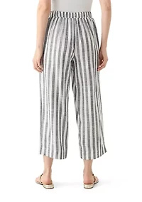 Women's Pull On Linen Crop Pants