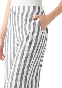 Women's Pull On Linen Crop Pants