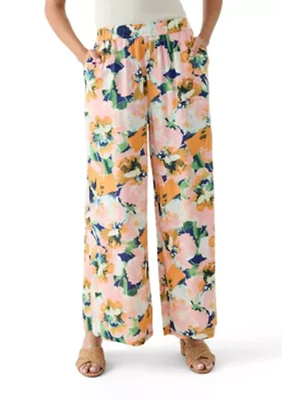 Women's Pull On Printed Palazzo Pants