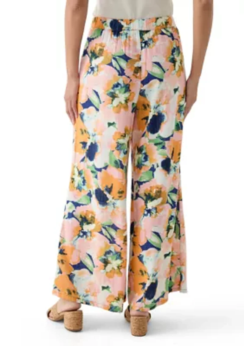 Women's Pull On Printed Palazzo Pants