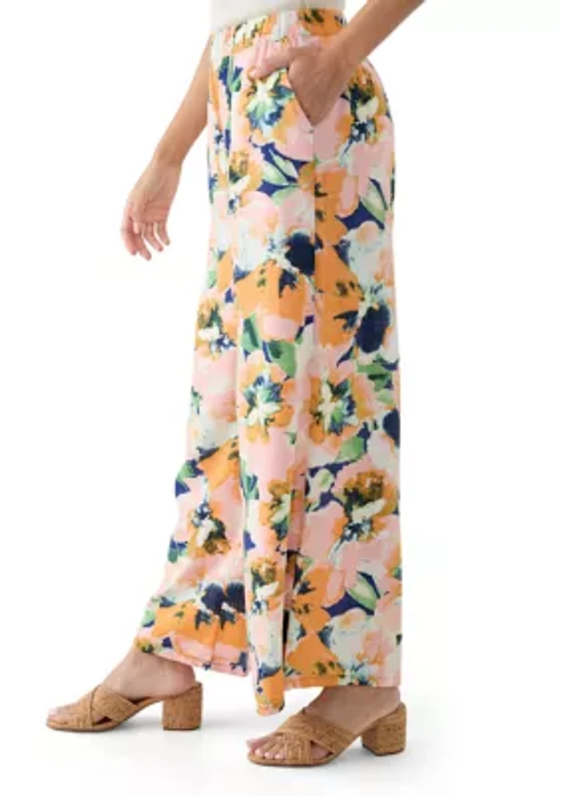 Women's Pull On Printed Palazzo Pants