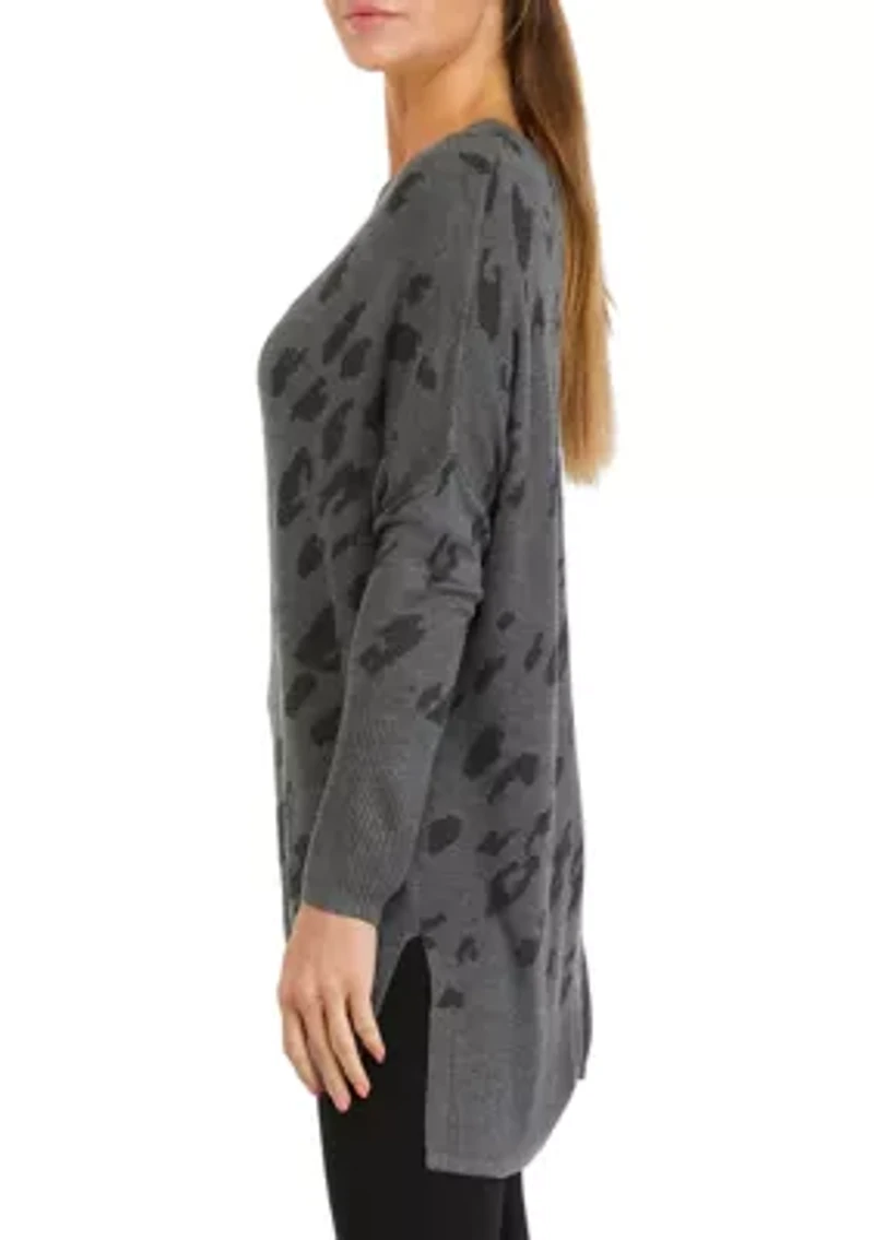 Petite Dolman Crew Neck Sweater