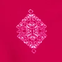 Petite Long Sleeve Printed Blouse