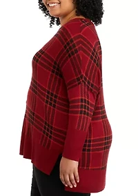 Plus Dolman Sleeve Crew Neck Sweater