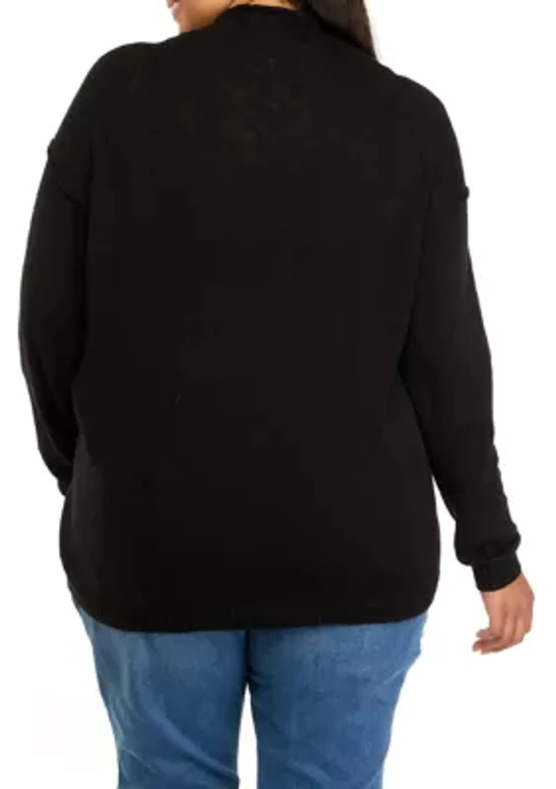 Plus Funnel Neck Sweater