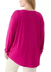 Plus Long Sleeve Luxe T-Shirt