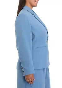 Plus Double Breasted Blazer