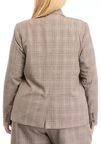 Plus Double Breasted Blazer