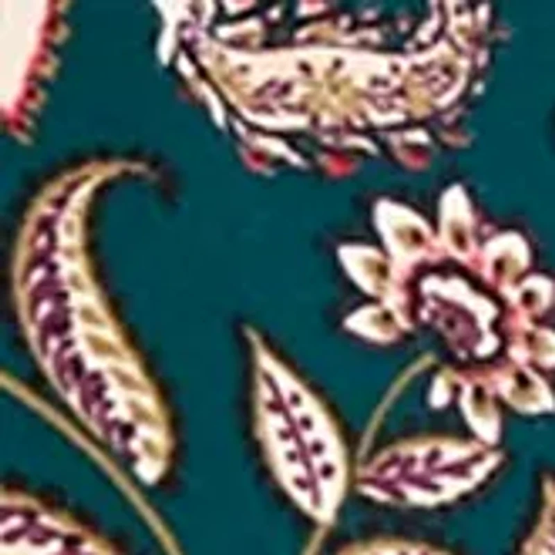 Plus Long Sleeve Printed Blouse