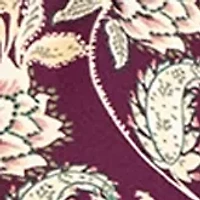 Plus Long Sleeve Printed Blouse