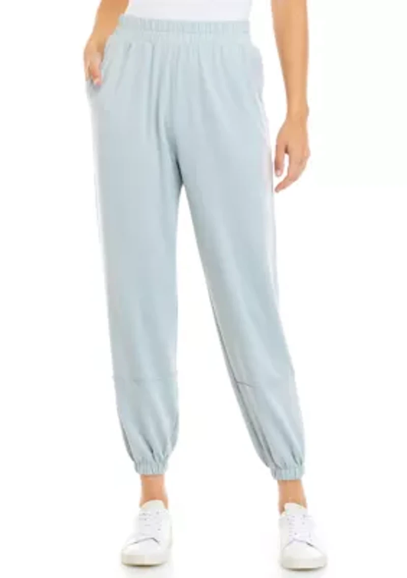 Women's Blouson Hem Solid Pants