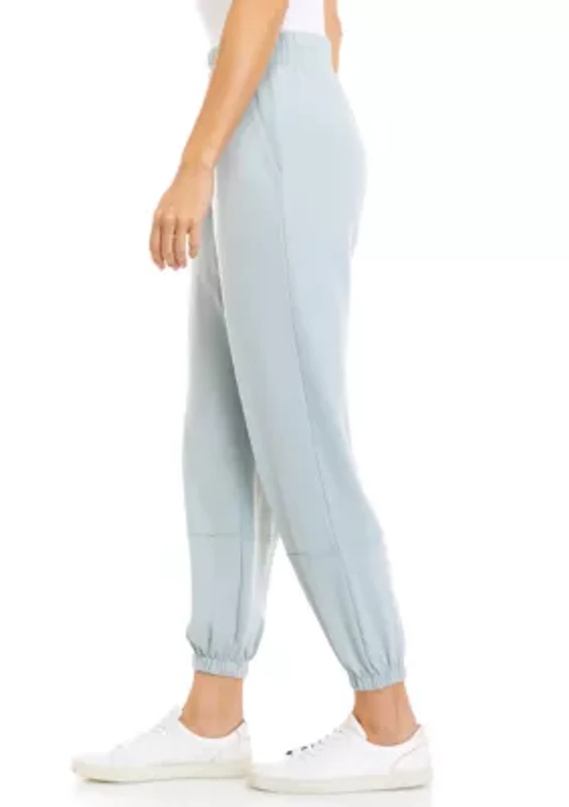 Women's Blouson Hem Solid Pants