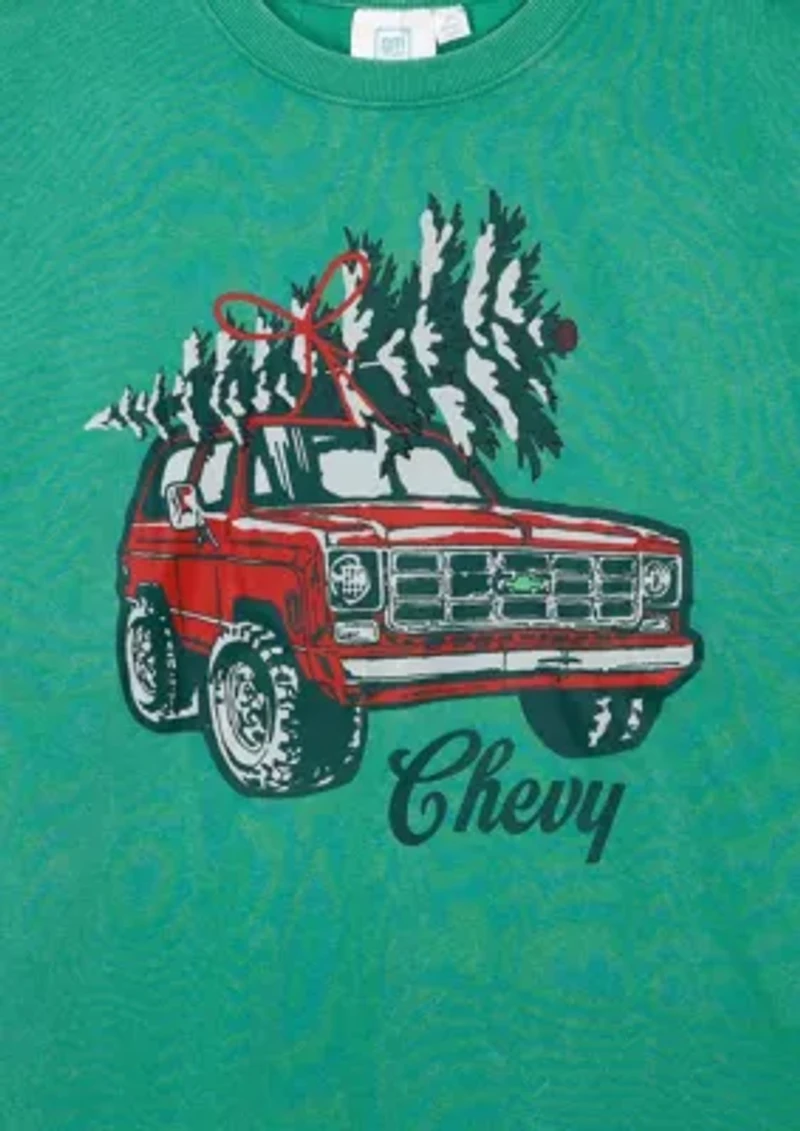 Holiday Chevy Graphic Long Sleeve Sweater