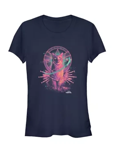 Captain Marvel™ Movie Goose Galaxy Portrait Short Sleeve T-Shirt