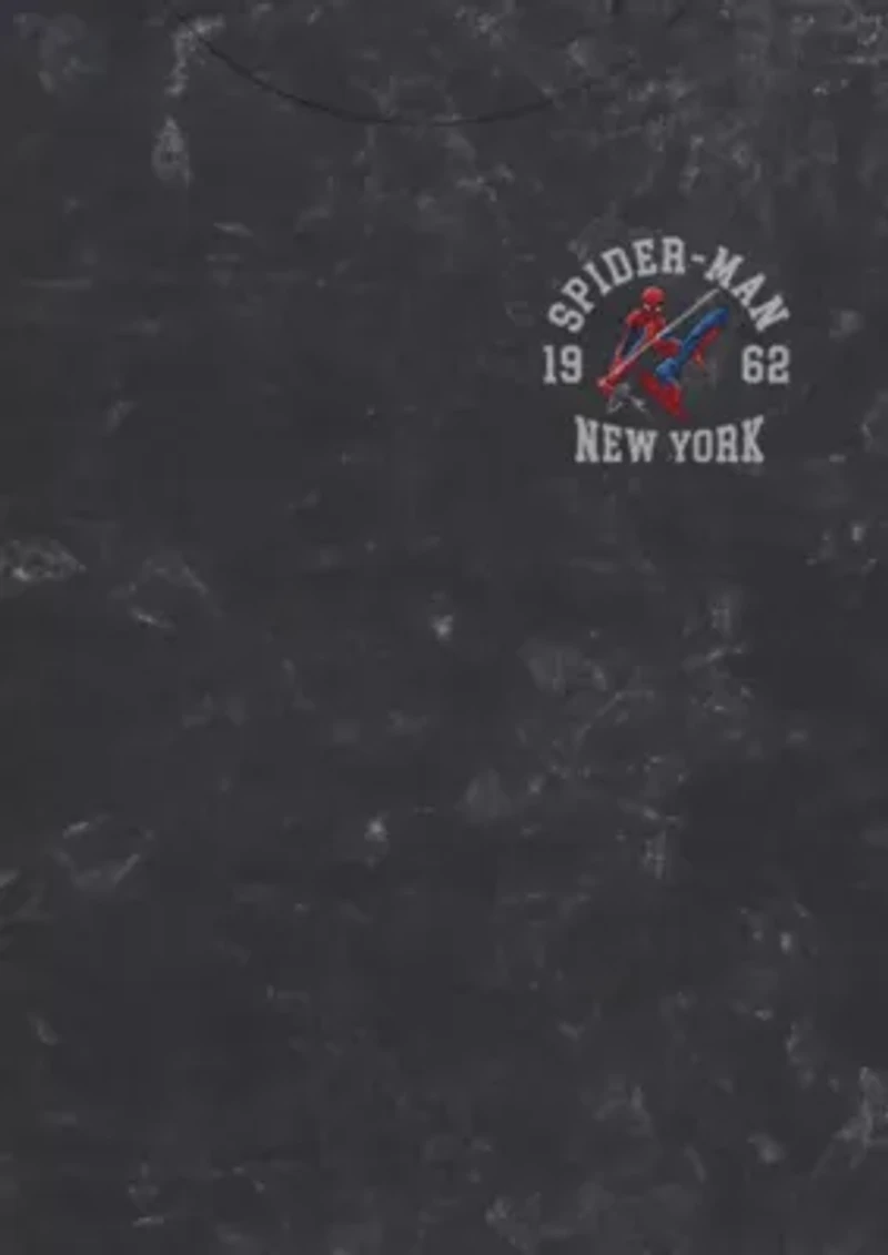 Spidey NY Chest Graphic Mineral Wash Baby Tee