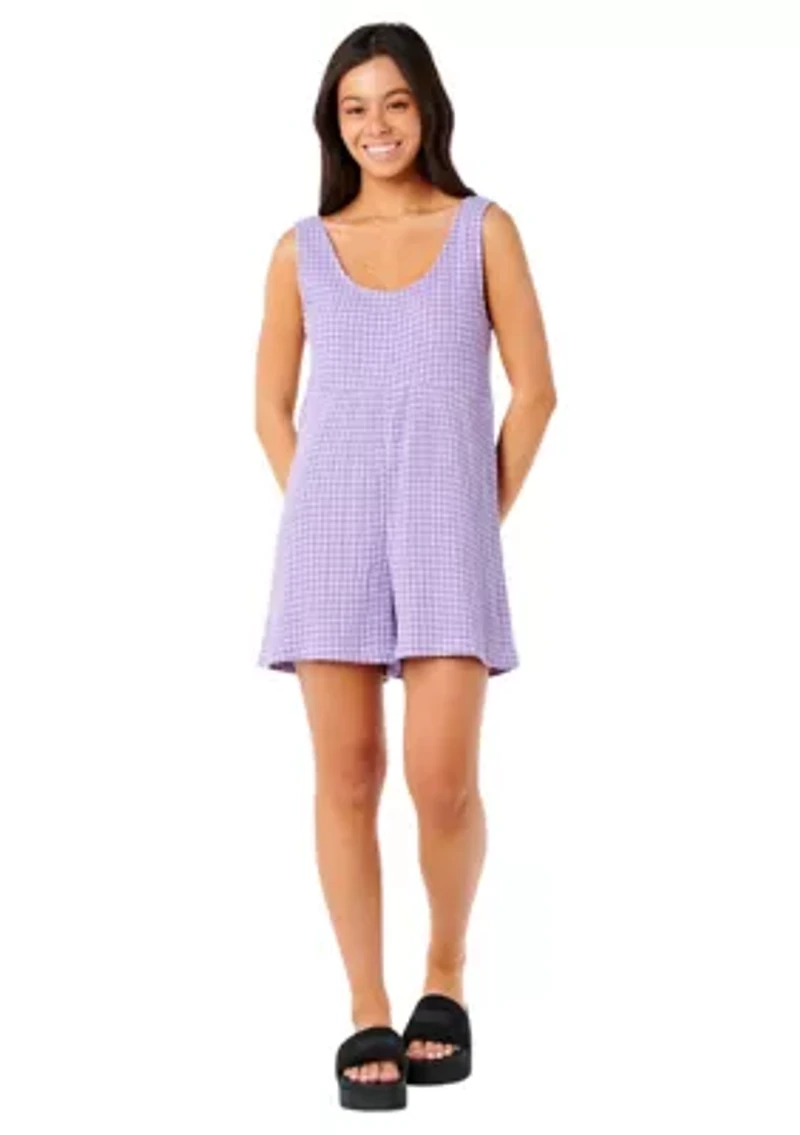 Women's Premium Surf Check Romper