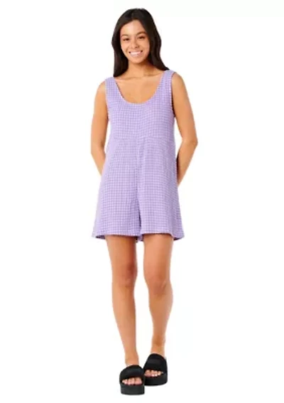 Women's Premium Surf Check Romper