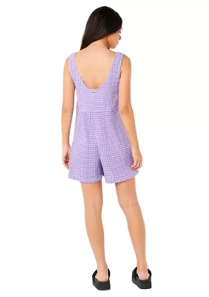 Women's Premium Surf Check Romper