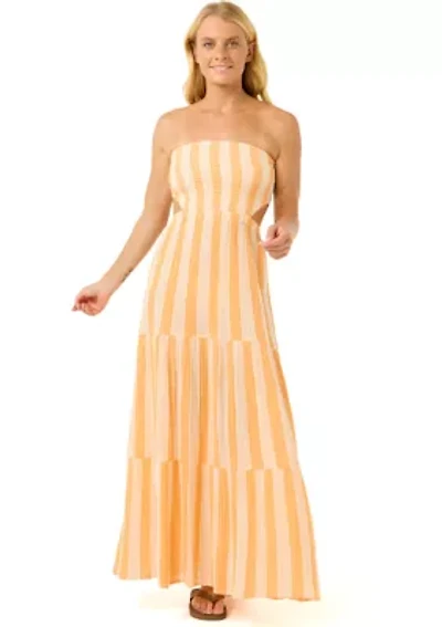 Women's Premium Surf Stripe Maxi Dress
