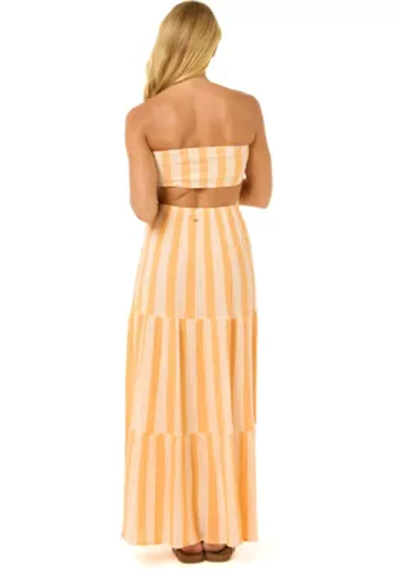 Women's Premium Surf Stripe Maxi Dress