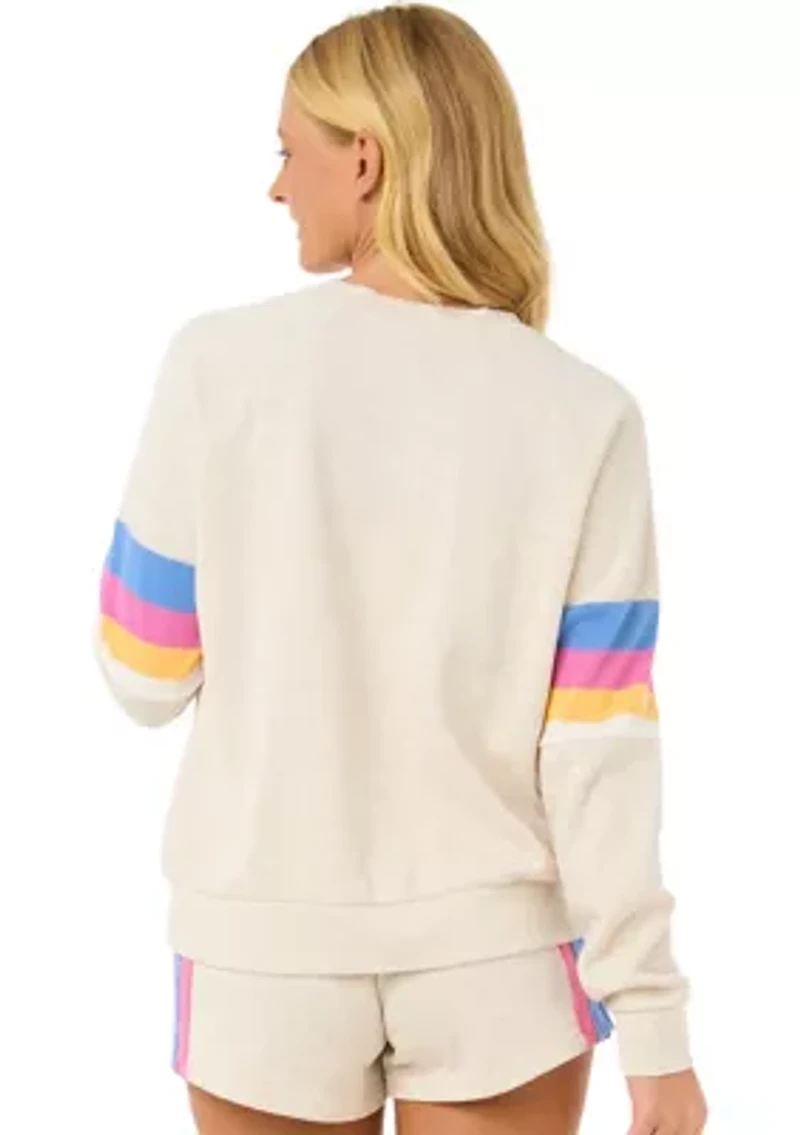 Women's Las Dalias Raglan Crew Neck Sweatshirt