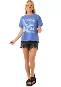 Women's Postcards Relaxed Graphic T-Shirt