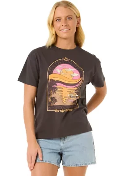 Women's Sun Sea Relaxed Graphic T-Shirt