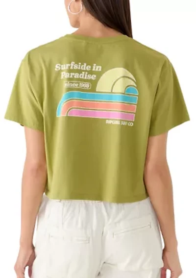 Women's Surf Cropped Graphic Shirt