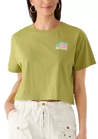 Women's Surf Cropped Graphic Shirt
