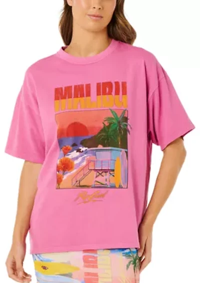 Women's Hayley Oversized Fit Short Sleeve Graphic T-Shirt