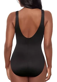 Women's Razzle Dazzle Zip Front One Piece Swimsuit