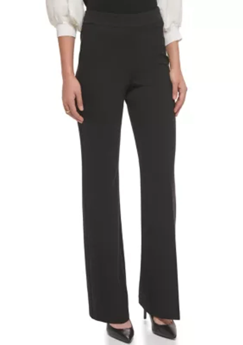 Women's Ponte Pull On Flare Pants