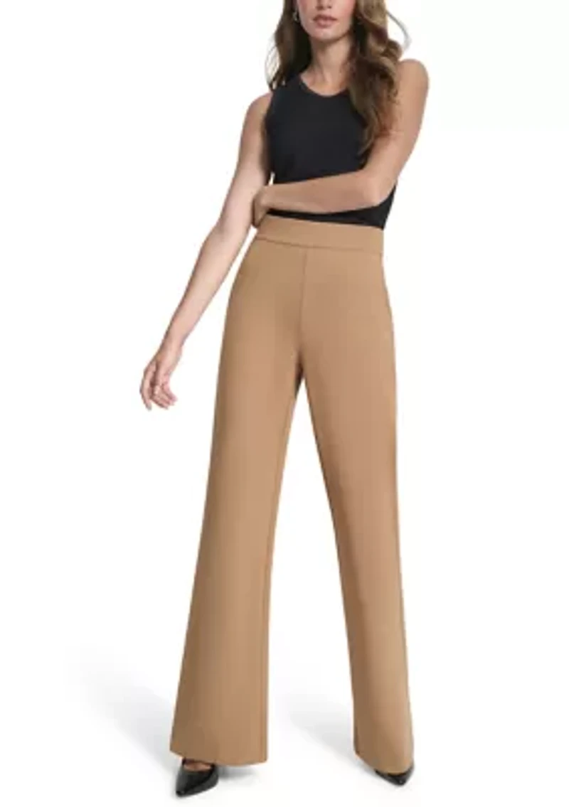 Women's Ponte Pull On Flare Pants