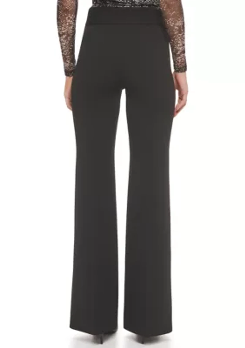 Women's High Rise Wide Leg Career Pants