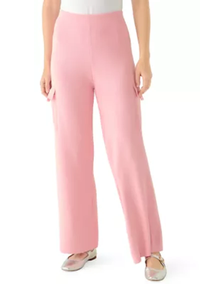 Women's Woven Pocket Athletic Sweater Pants