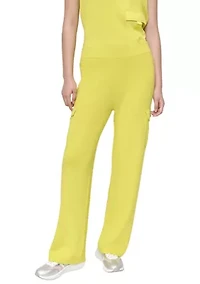 Women's Woven Pocket Athletic Sweater Pants